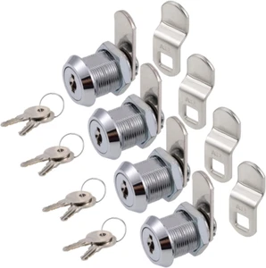 Cabinet Cam Lock, 5/8 Inch Keyed Alike Cam Locks Secure File Drawer Door - Picture 1 of 6