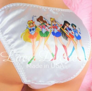 Mutandine bikini vintage stile anni 80 SATIN gruppo marinaio luna personaggio stringa Sissy - Foto 1 di 5