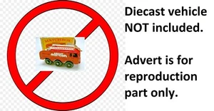 Matchbox 63b Airport Crash Tender Reproduction MONITOR  Part Lesney Moko - Picture 1 of 8