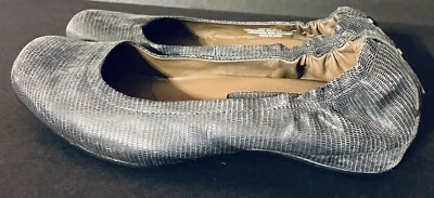 Earthies by Earth Tolo Para Mujer 9B Azul Marino Oscuro Cuero Ballet Planos Brillo Foto 1 de 4