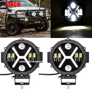 2x 7 pulgadas 45 W LED Luces de Trabajo Barra Spot Pods Offroad Lámpara Antiniebla 4x4 Pickup ATV Camión - Imagen 1 de 8