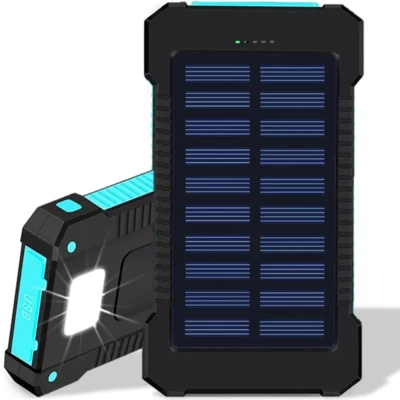 Solar Battery Power Bank 20000mAh Backup Pack USB Cell Phone Portable Charger - Image 1 of 4