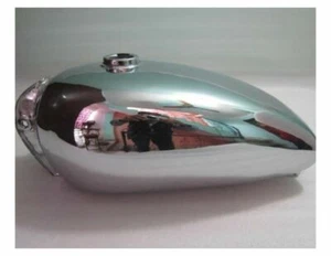 Royal Enfield Trial Chrome Steel Petrol Tank (Repro) - Picture 1 of 8
