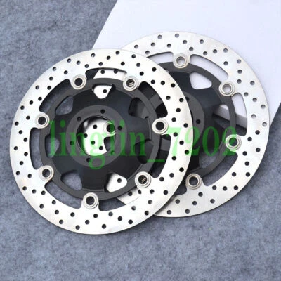 1 Pair Front Brake Disc Rotor For Honda CBR600F CBR600F4 VFR800F CBR900RR 92-93 Foto 1 de 4