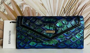 BRAHMIN NWT EMERALD LULIA VERONICA WALLET ~ GENUINE LEATHER  - Picture 1 of 4