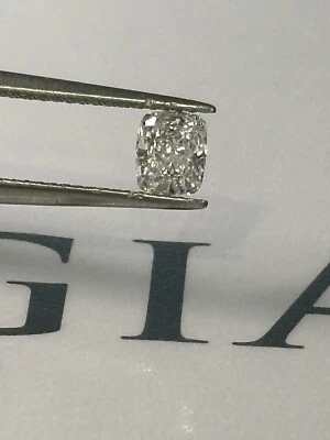 GIA Certified 0.61 Carat Cushion Cut E SI2 Natural Loose Diamond - Image 1 of 4