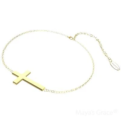 Pulsera tobillo cruz ajustable Maya's Grace para mujer Foto 1 de 4