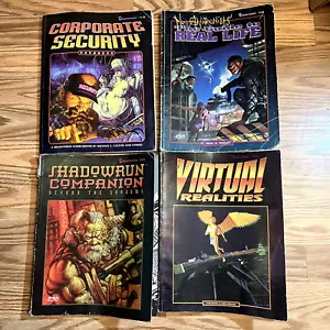4 Shadowrun 7208 7118 7107 7905 RPG FASA Lot Books 1990s New Magic Man Machine - Imagen 1 de 10