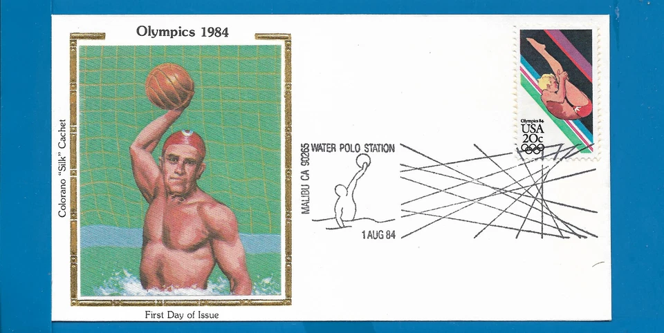 Scott 2082 Olympics - Diving Aug 1, 1984  Colorano  FDC BOXA - Image 1 of 1