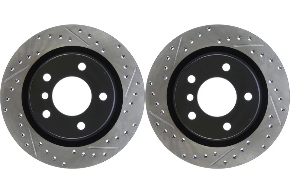 Par de rotores de freno de disco Stoptech trasero para BMW 325i 2006-2011 (42710) Foto 1 de 4