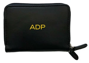 Personalized Leather Credit Card Holder For Women, RFID Blocking and Coin Purse - Picture 1 of 26