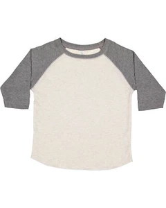 Rabbit Skins RS3330 Toddler Baseball Fine Jersey Tee Stylish T-Shirt - Picture 1 of 16