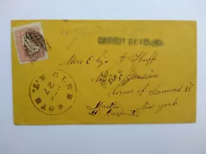 New York: Glen Cove 1860s #65 Cover, Advertised in NYC, CANNOT BE FOUND - Bild 1 von 2