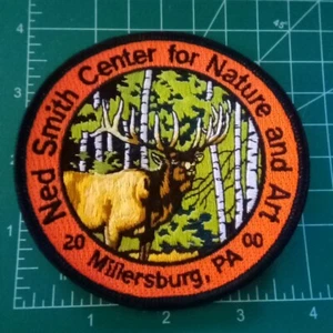 Ned Smith 2000 Center For Nature & Arts Millersburg Pa.  4 Inch Patch Elk - Picture 1 of 2