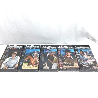 Lot Of 5 JOHN WAYNE VHS 2001 Good Times Collection New Sealed Foto 1 de 4