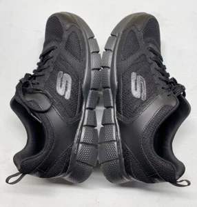Skechers On Track Memory Foam Black Men's Size 9 Extra Wide 51532 Shoes - Picture 1 of 8