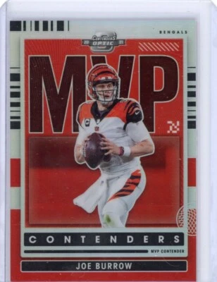 Joe Burrow 2021 Panini Contenders Optic MVP Contenders Silver Holo #MVP-JBU - Image 1 of 2