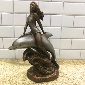 Vintage Alice Heath - Sea Sprites Frau reitet auf Delfin - Austin Prod. - Bild 1 von 9