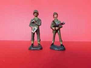 DURSO / L'INFANTERIE : BEL ENSEMBLE DE 2 SOLDATS AU COMBAT - Imagen 1 de 1