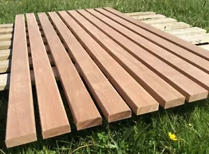 10 Sapele Mahagoni Hartholz Bank Latten 1,22m x 55mm x 20mm Gartenschläger 4 Fuß - Bild 1 von 9