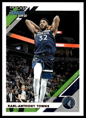2019-20 Donruss #123 Karl-Anthony Towns [GOATCARDS] - Image 1 of 2