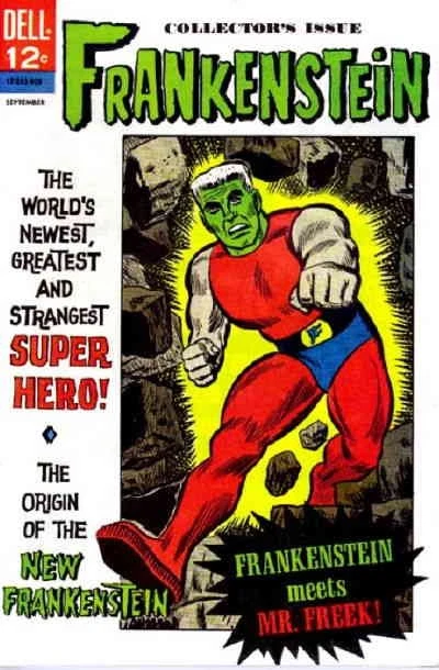 Frankenstein (Dell) #2 en muy buen estado; Dell | baja calidad - superhéroe - con bolsa + placa Foto 1 de 1