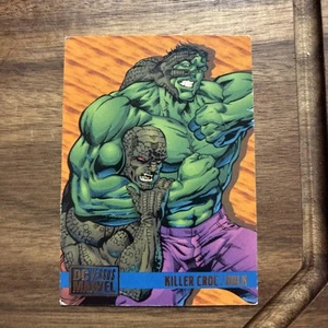 1995 Marvel Versus DC Comic Trading Card Killer Croc vs Hulk # 76 - Picture 1 of 2