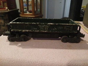 Vintage Lionel Lines 3459 Automatic Dump Car Postwar O Gauge Green - Picture 1 of 7
