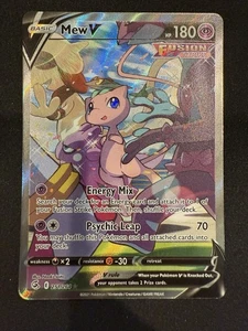 Mew V (Alternate Full Art) Ultra Rare SWSH08: Fusion Strike 251/264 NM - Picture 1 of 10