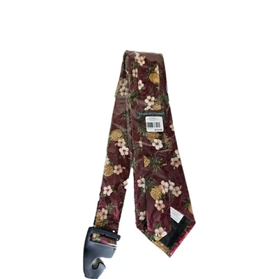 Corbata para hombre Hilo Hattie Hawaii multicolor floral tropical piñas e hibisco Foto 1 de 4