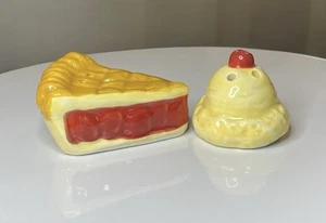 Cherry Pie A La Mode Salt & Pepper Shaker Set - Picture 1 of 6