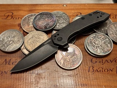 Kershaw Radar Assisted Folding Knife 3" 8Cr13MoV Steel Blade Stainless Handle - Image 1 of 4