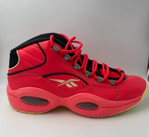 USED Reebok Question Mid Hot Ones The Last Dab GV7093 Men's Size 9.5 - Picture 1 of 5