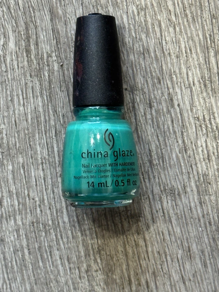 China Glaze Nail Polish - Turned Up Turquoise - NEW - Image 1 of 1