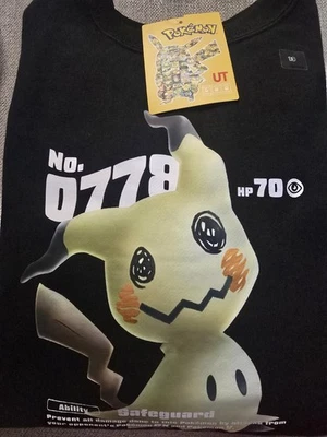 NWT Uniqlo Pokemon Cute Mimikyu Graphic Long Sleeve Sweatshirt Kids Ages 3-13 - Image 1 of 4