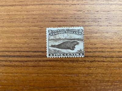 Newfoundland Mint Stamp - 1865-1894 5c Brown NEWFOUNDLAND  NF25 Mint - Image 1 of 2
