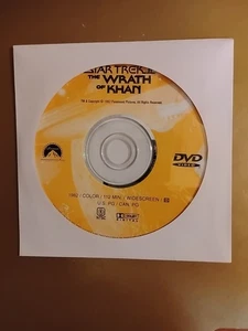 Star Trek II: The Wrath of Khan DVD DISC ONLY. No Case #AH245 - Picture 1 of 2