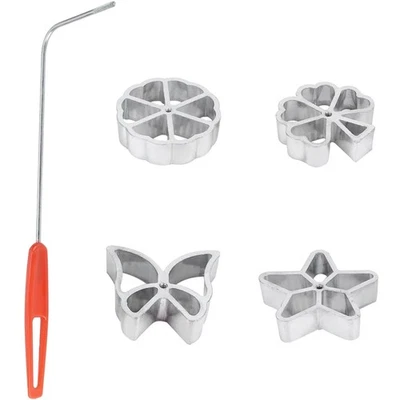 Aluminium Teigform Set – 4 Designs: Stern, Schmetterling, Blatt & Schneeflocke - Bild 1 von 2