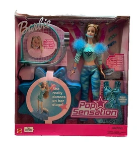Mattel Pop Sensation Barbie Doll with Headset & Stage (#55630, 2002) - Picture 1 of 6