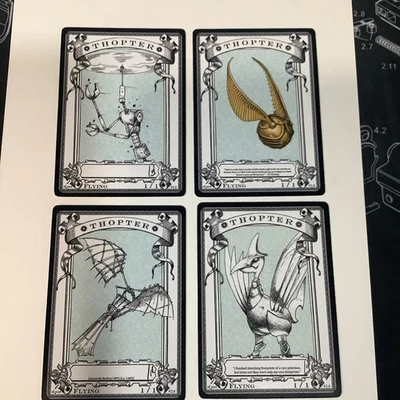 4 handsignierte signed, RK Post Token, Magic The Gathering MTG Thopter 1/1  - Bild 1 von 4