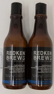 Menge 2 Redken Brews Anti-Schuppen Shampoo Pyrithion Zink eingestellt Ablaufdatum 5/2020 - Bild 1 von 3