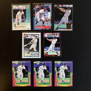George Brett 8 Card MLB Baseball Trading Card Lot Royals HOF - Picture 1 of 10