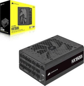 Corsair 1500W HX1500i Fully Modular 80PLUS Platinum - Black Brand New Sealed - Afbeelding 1 van 1