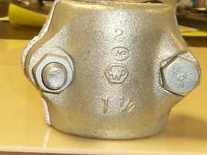 1-1/2" High Pressure Steam Hose Coupling/Clamp. Hose O.D. min.2-1/8" max.2-5/16" - Picture 1 of 3