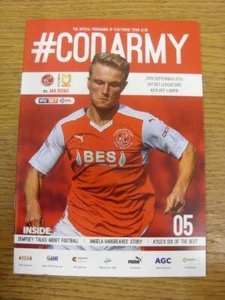 24/09/2016 Fleetwood Town v Milton Keynes Dons . Condition: Any faults should b - Picture 1 of 1