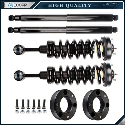 2" Front Leveling Kit & Front Struts Coil Spring & Rear Shocks For Ford F-150 - Изображение 1 из 4