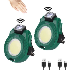EverBrite 2Pack Rechargeable COB Keychain Work Light Magnetic Flashlight 6 Modes - Picture 1 of 9