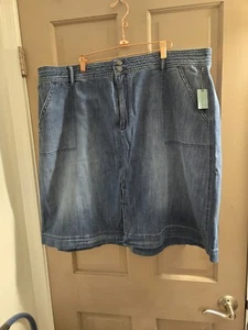 New Pilcro Anthropologie 22w denim skirt - Picture 1 of 3