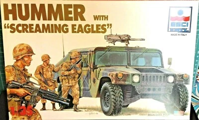 Esci  n. 5016 Hummer + Screaming Eagles  -  scala 1/35  vintage kit raro - Immagine 1 di 4