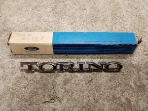 NOS OEM FORD 1972 TORINO D20Z-16098-B NAME PLATE badge emblem - Picture 1 of 2